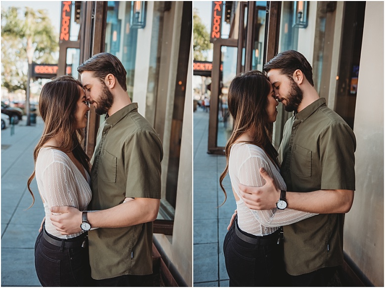  downtown engagement session in Encinitas, Ca 