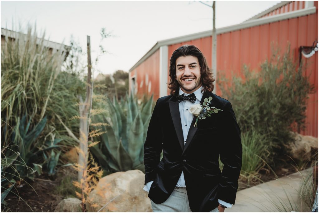groom portraits at The Retro Ranch in Temecula by Dallas Wedding Photographer