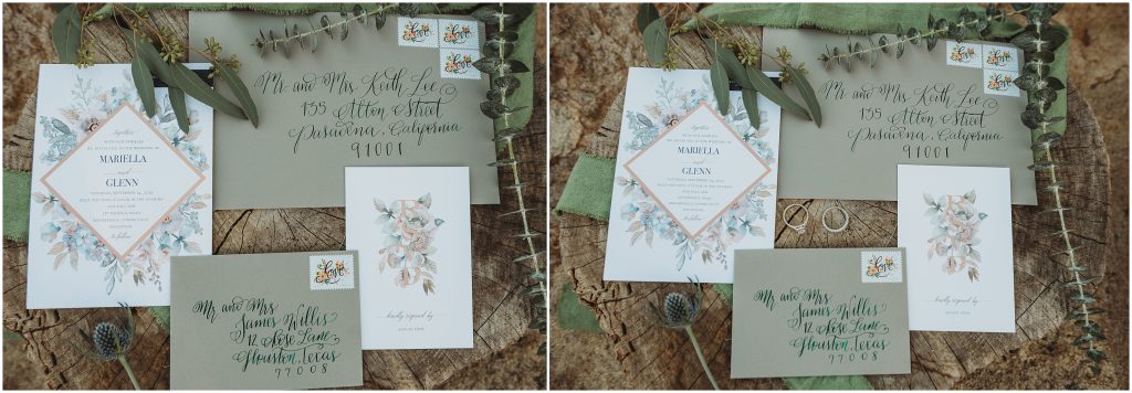 Invitation suite by the Paper Divas at The Retro Ranch by Dallas Wedding Photographer