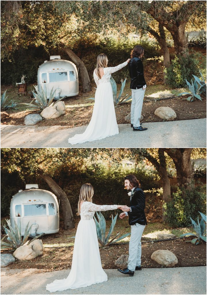 Bride and Groom at The Retro Ranch in Temecula, CA by Dallas Wedding Photographer