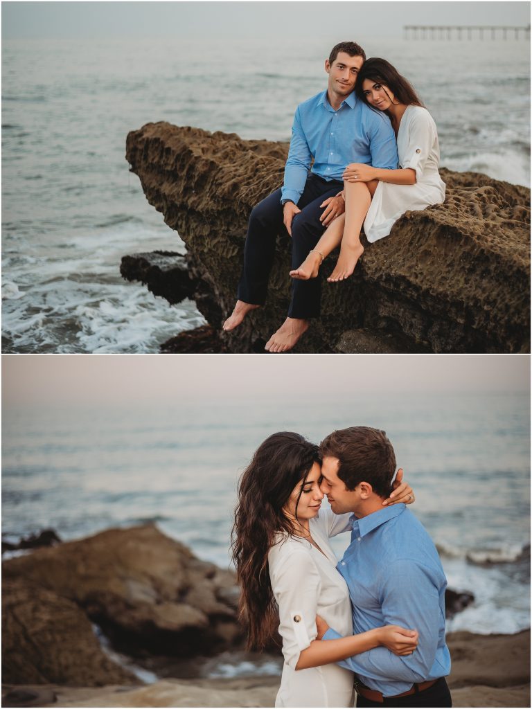 Engagement session at Sunset Cliffs in San Diego, CA - Top SoCal Engagement Session Locations 