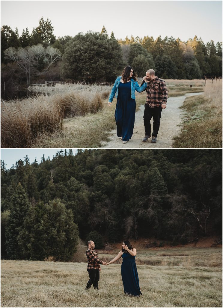 Engagement session in Palomar Mountain in San Diego, CA - Top SoCal Engagement Session Locations 