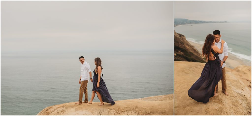 Intimate San Diego beach engagement session at Blacks Beach in La Jolla, CA by Dallas Wedding Photographer