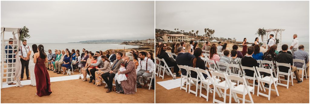 Sunset Cliffs Intimate Wedding ceremony by San Diego Wedding Photographer