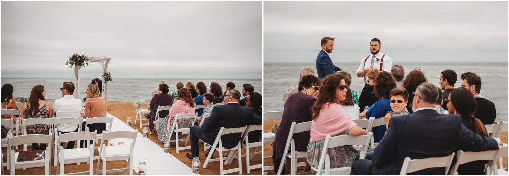 Sunset Cliffs Intimate Wedding ceremony by San Diego Wedding Photographer