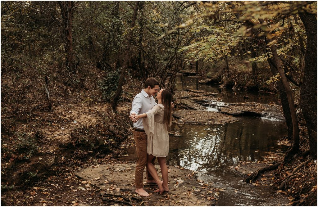 Flower Mound, Texas engagement photography at Stone Creek Park by Kyrsten Ashlay Photography