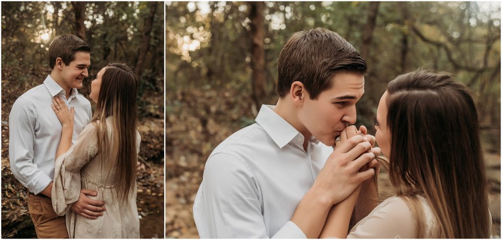 Flower Mound, Texas engagement photography at Stone Creek Park by Kyrsten Ashlay Photography