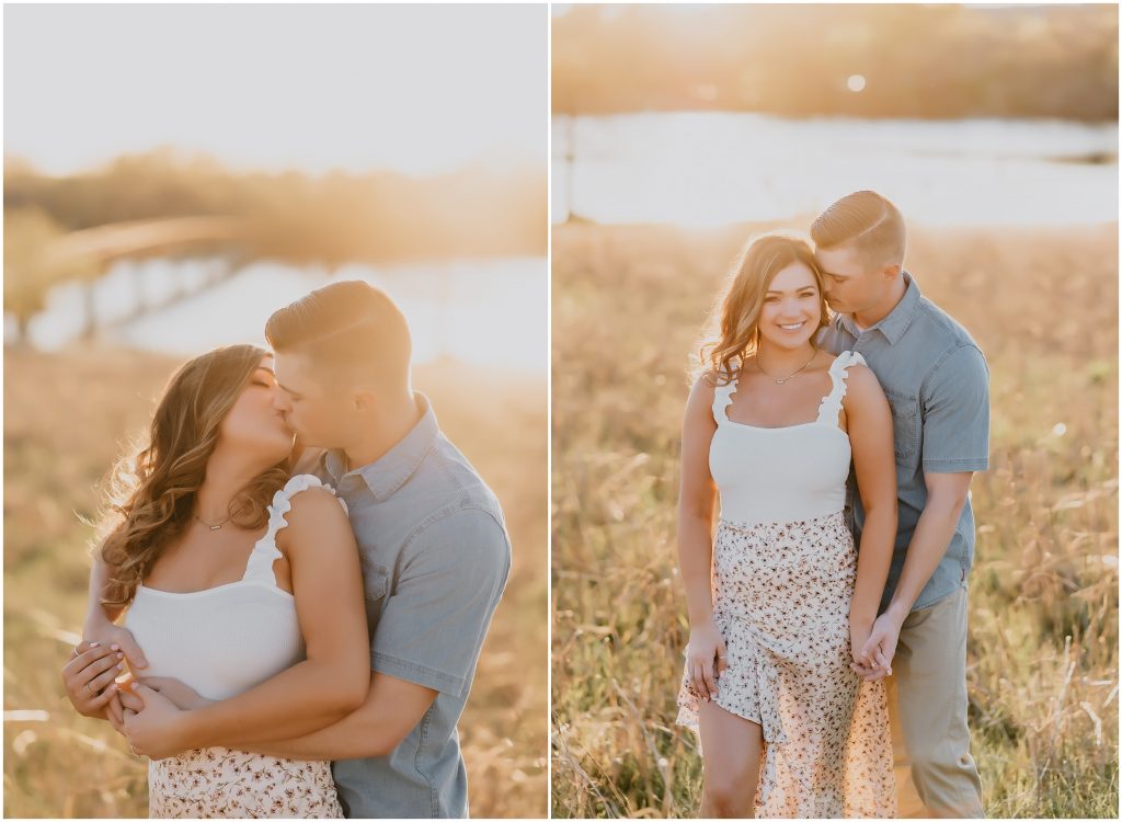 Spring White Rock Lake Engagement Photos by Dallas Wedding Photographer