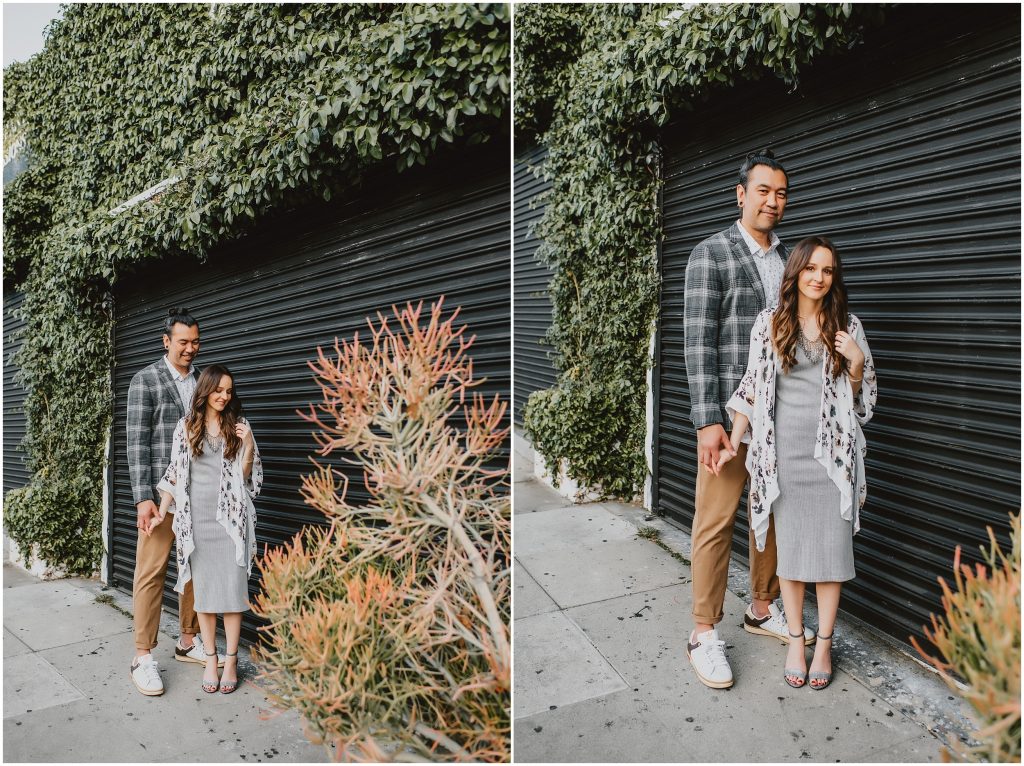 Downtown LA Engagement Photos by Los Angeles Wedding Photographer
