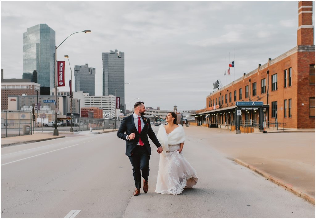 Romantic Winter Fort Worth Wedding at Ashton Depot by DFW Wedding Photographer