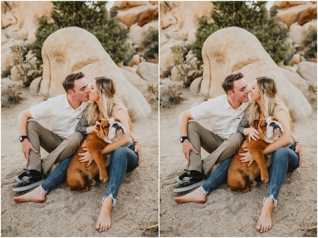 Playful Joshua Tree National Park Engagement Photos by California Wedidng Photographer Kyrsten Ashlay Photography