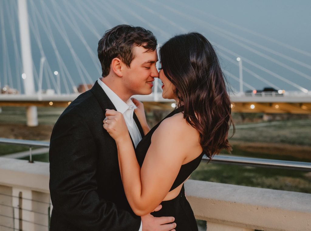 Margaret Hunt Hill Bridge Engagement Session in Dallas by Dallas Wedding Photographer