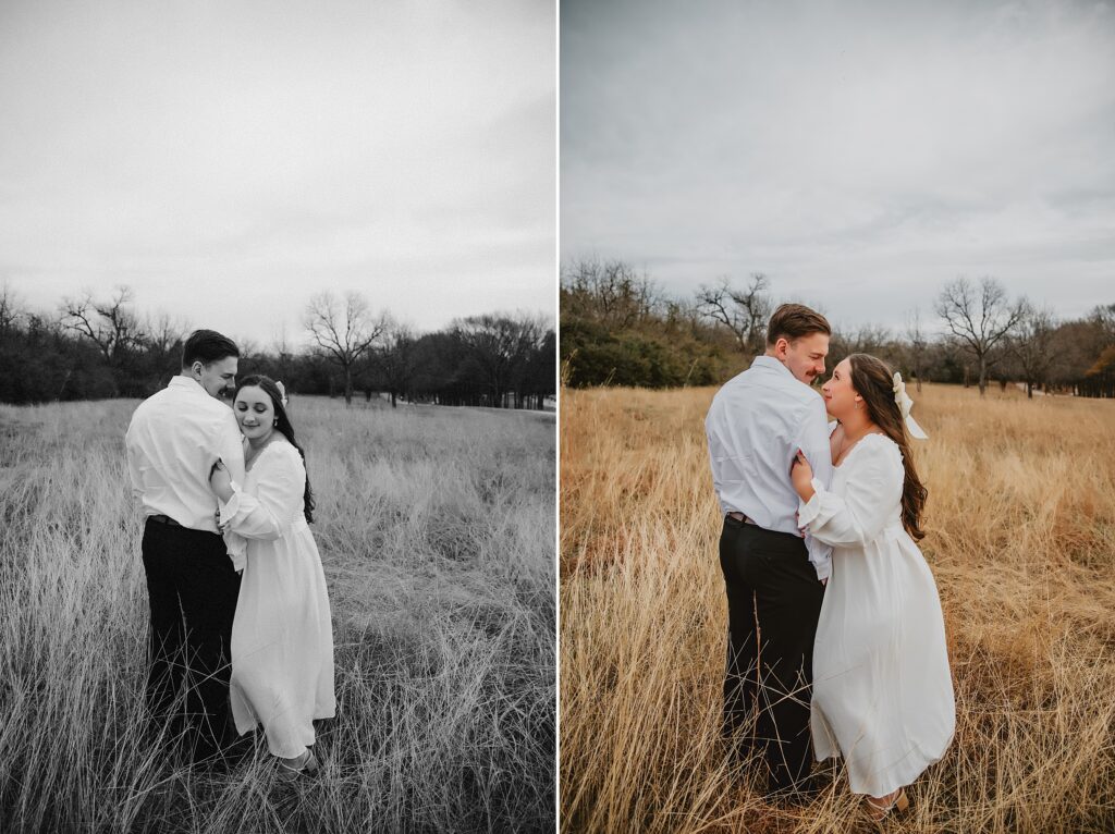 Winter White Rock Lake Engagement Session by Dallas Wedding Photographer Kyrsten Ashlay Photography