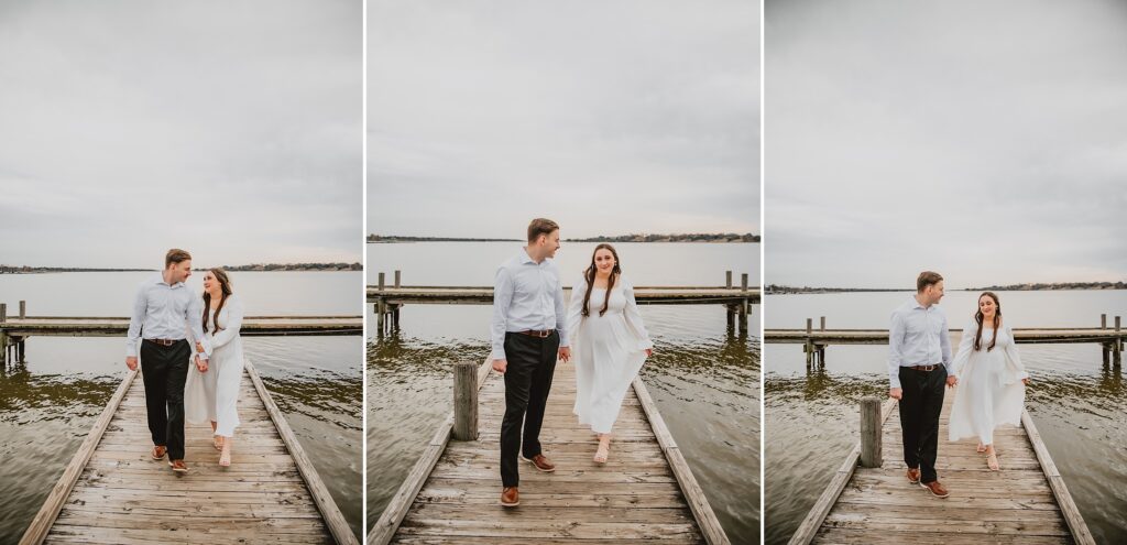 Winter White Rock Lake Engagement Session by Dallas Wedding Photographer Kyrsten Ashlay Photography