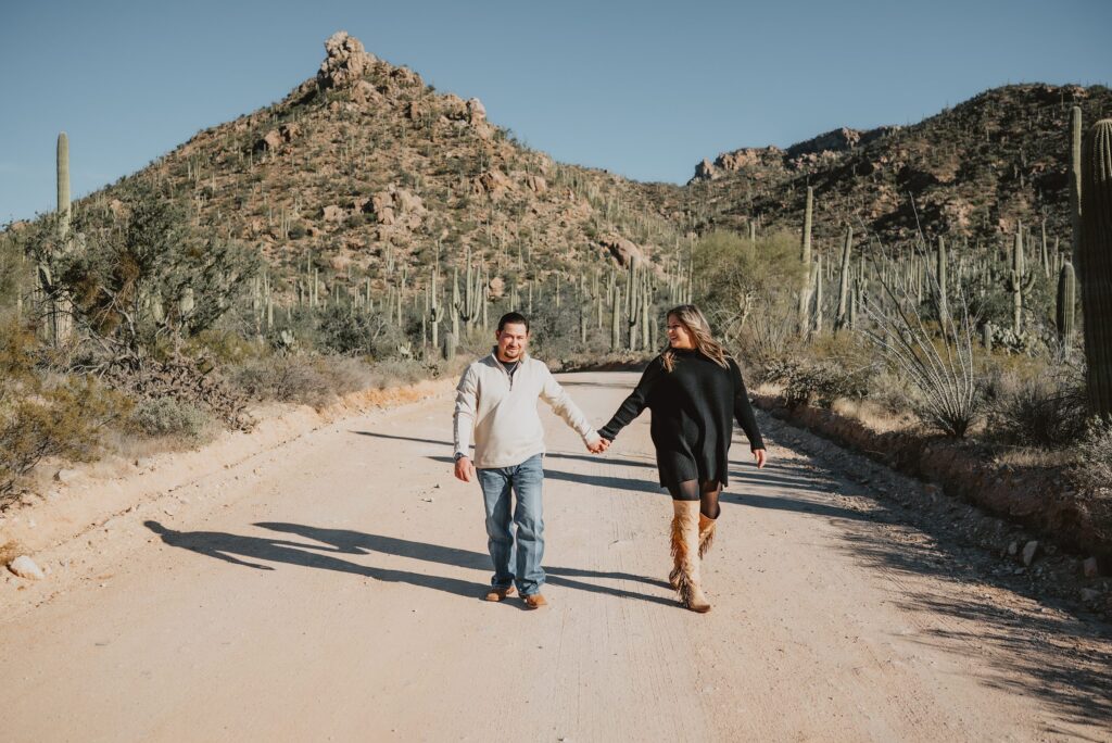 Saguaro National Park Engagement Session in Tucson AZ by Destination Wedding Photographer Kyrsten Ashlay Photography