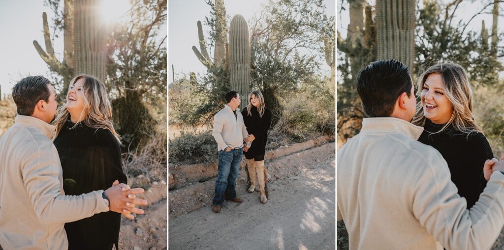 Saguaro National Park Engagement Session in Tucson AZ by Destination Wedding Photographer Kyrsten Ashlay Photography