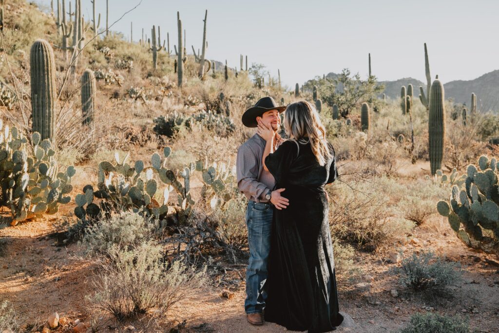 Saguaro National Park Engagement Session in Tucson AZ by Destination Wedding Photographer Kyrsten Ashlay Photography