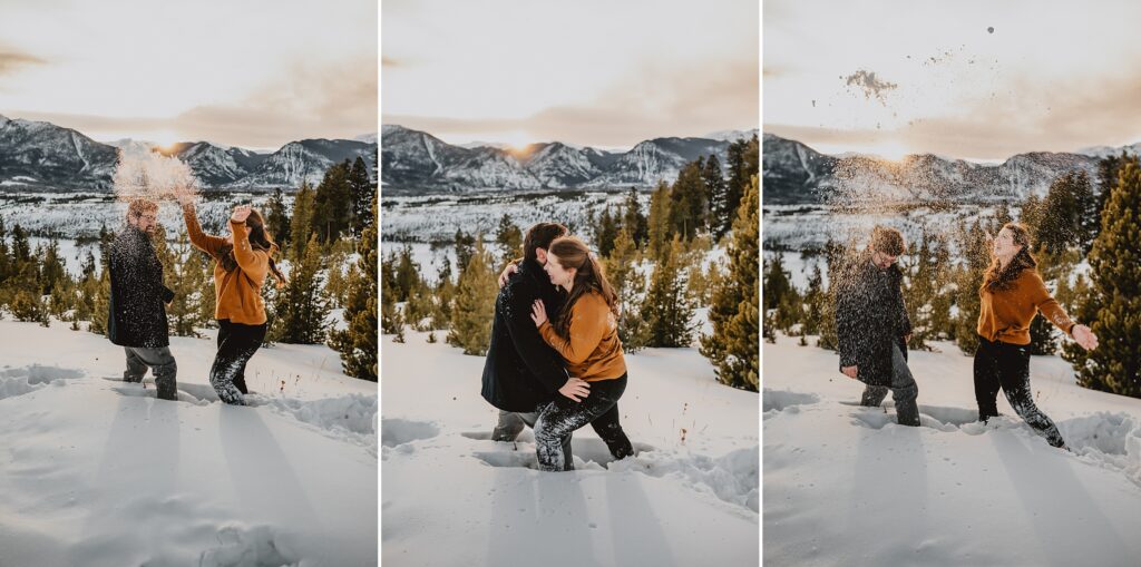 Sapphire Point Overlook Engagement Photos by Colorado Wedding Photographer