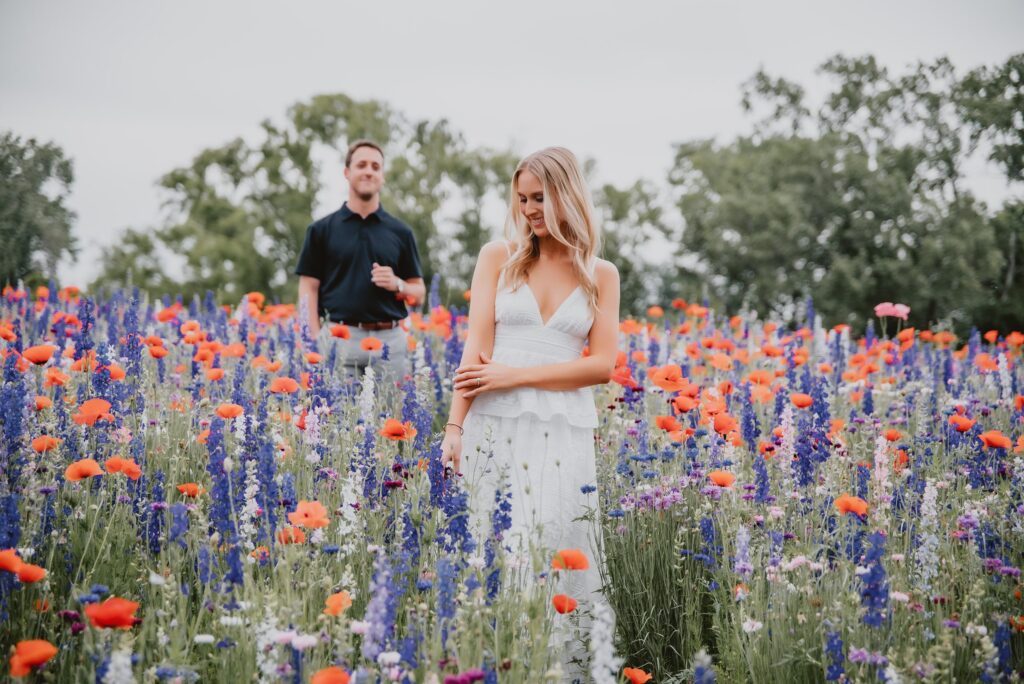 Texas wildflower engagement session by Dallas Wedding Photographer Kyrsten Ashlay Photography