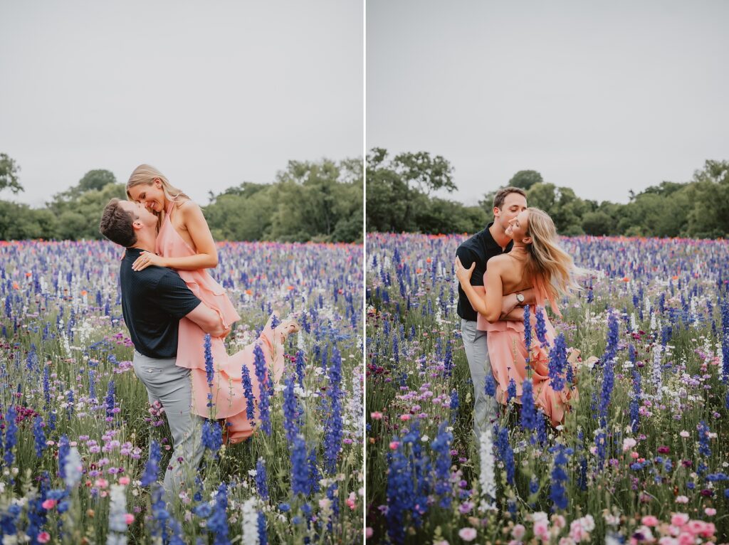 Texas wildflower engagement session by Dallas Wedding Photographer Kyrsten Ashlay Photography