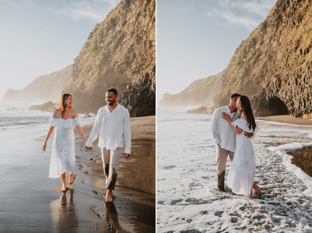 Ruapuke Beach Engagement Session by New Zealand Wedding Photographer Kyrsten Ashlay Photography