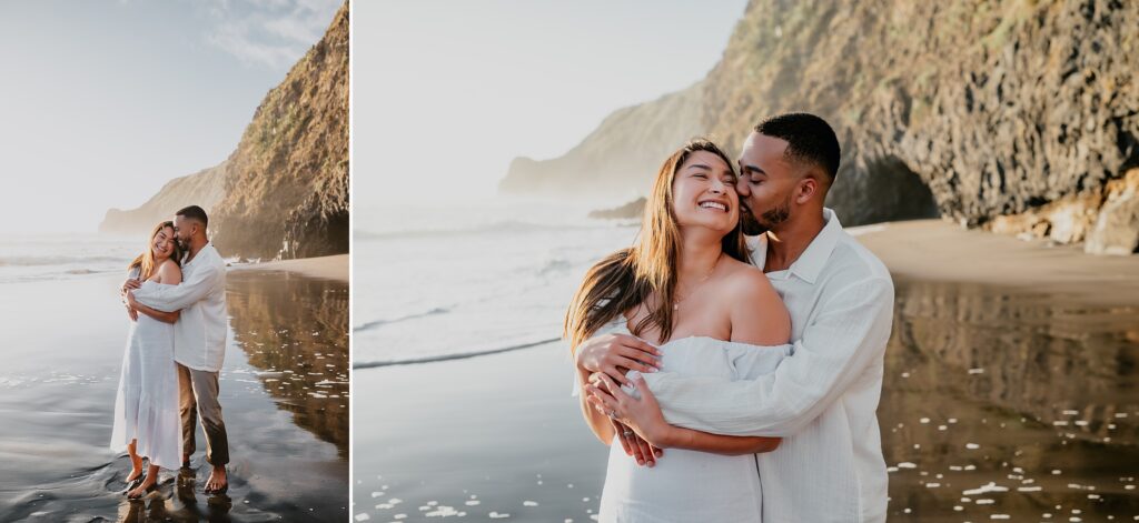 Ruapuke Beach Engagement Session by New Zealand Wedding Photographer Kyrsten Ashlay Photography