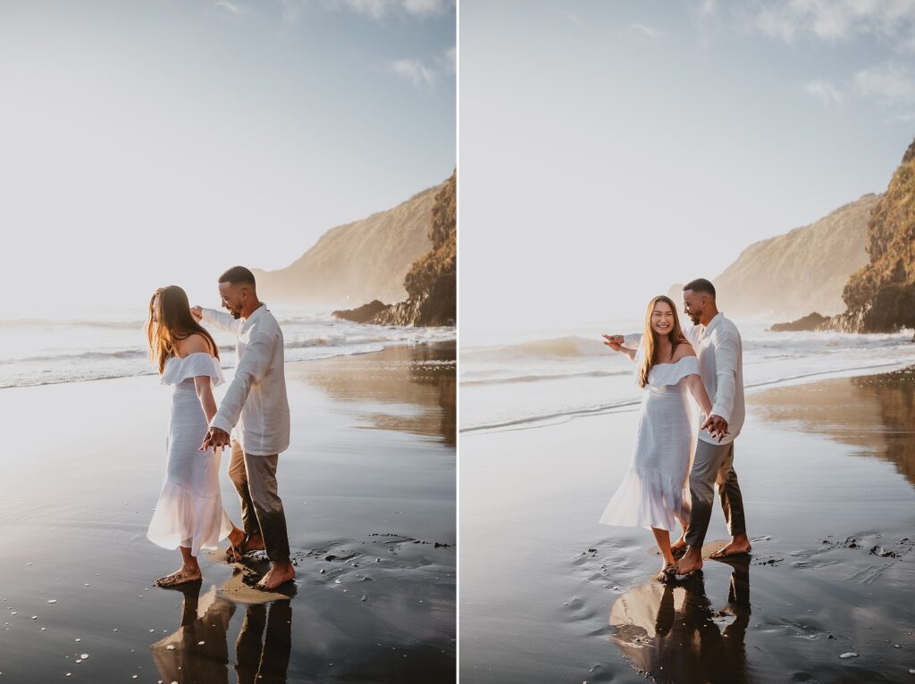 Ruapuke Beach Engagement Session by New Zealand Wedding Photographer Kyrsten Ashlay Photography