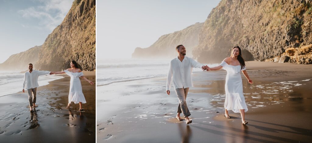 Ruapuke Beach Engagement Session by New Zealand Wedding Photographer Kyrsten Ashlay Photography