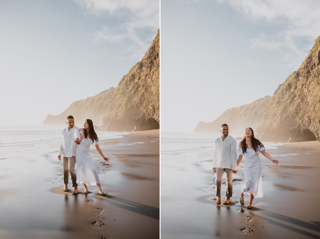 Ruapuke Beach Engagement Session by New Zealand Wedding Photographer Kyrsten Ashlay Photography