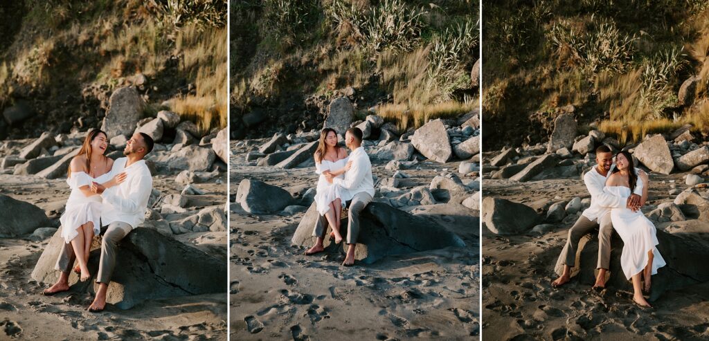 Ruapuke Beach Engagement Session by New Zealand Wedding Photographer Kyrsten Ashlay Photography