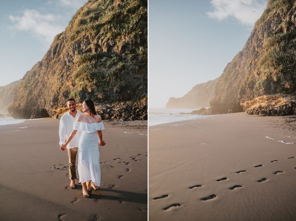 Ruapuke Beach Engagement Session by New Zealand Wedding Photographer Kyrsten Ashlay Photography