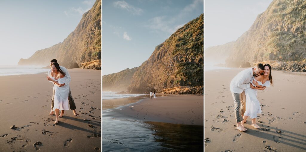 Ruapuke Beach Engagement Session by New Zealand Wedding Photographer Kyrsten Ashlay Photography