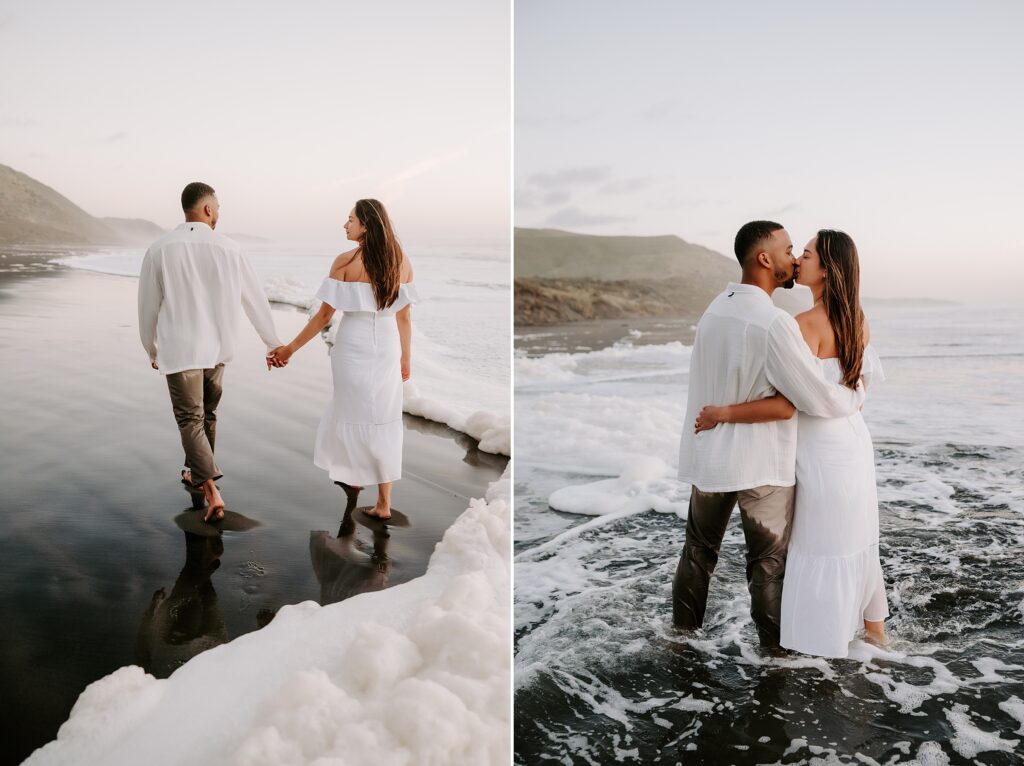 Ruapuke Beach Engagement Session by New Zealand Wedding Photographer Kyrsten Ashlay Photography