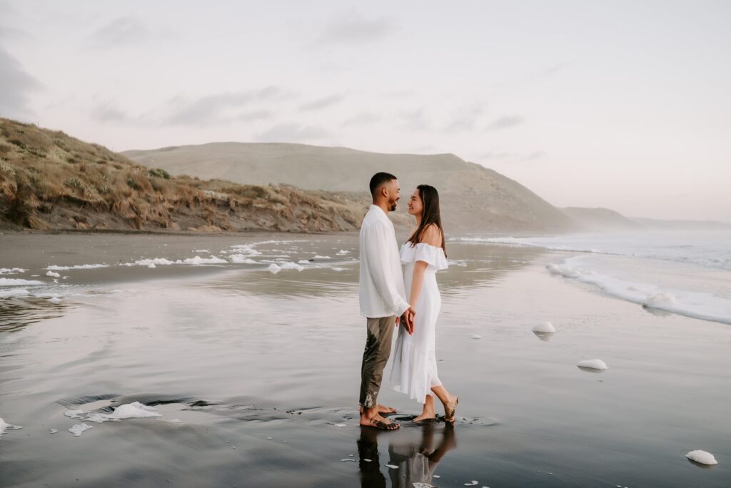 Ruapuke Beach Engagement Session by New Zealand Wedding Photographer Kyrsten Ashlay Photography