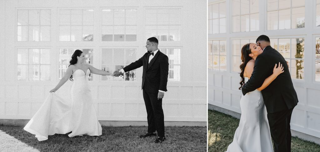 Black and White Modern Wedding at Davis and Grey Farms by Dallas Wedding Photographer Kyrsten Ashlay Photography