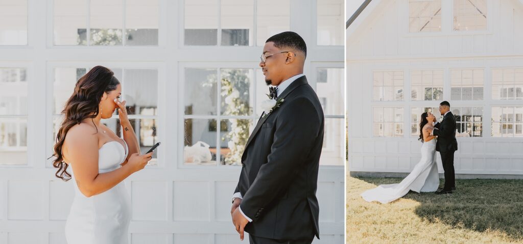 Black and White Modern Wedding at Davis and Grey Farms by Dallas Wedding Photographer Kyrsten Ashlay Photography