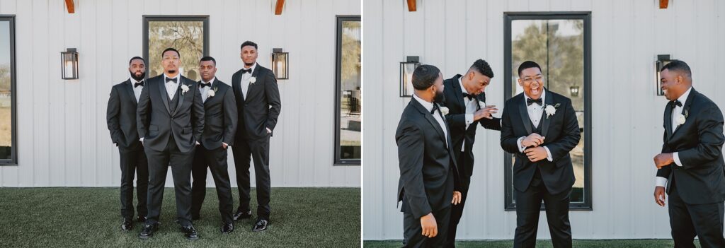 Black and White Modern Wedding at Davis and Grey Farms by Dallas Wedding Photographer Kyrsten Ashlay Photography