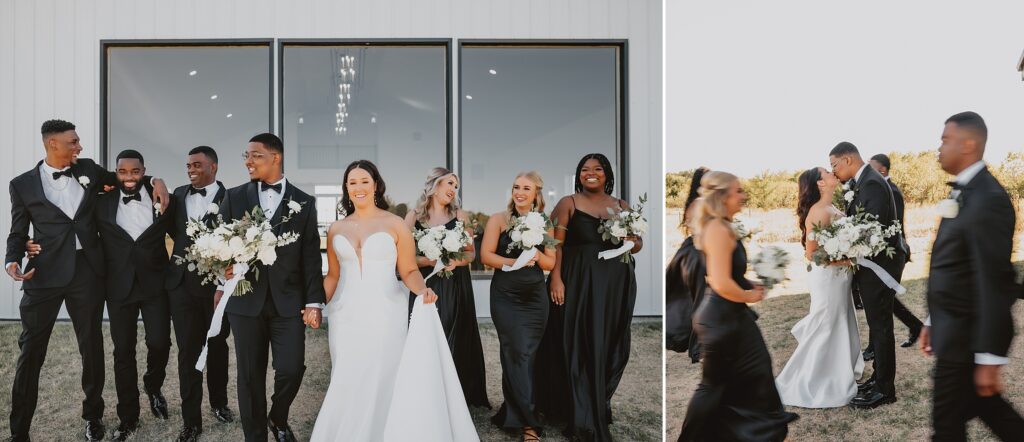 Black and White Modern Wedding at Davis and Grey Farms by Dallas Wedding Photographer Kyrsten Ashlay Photography