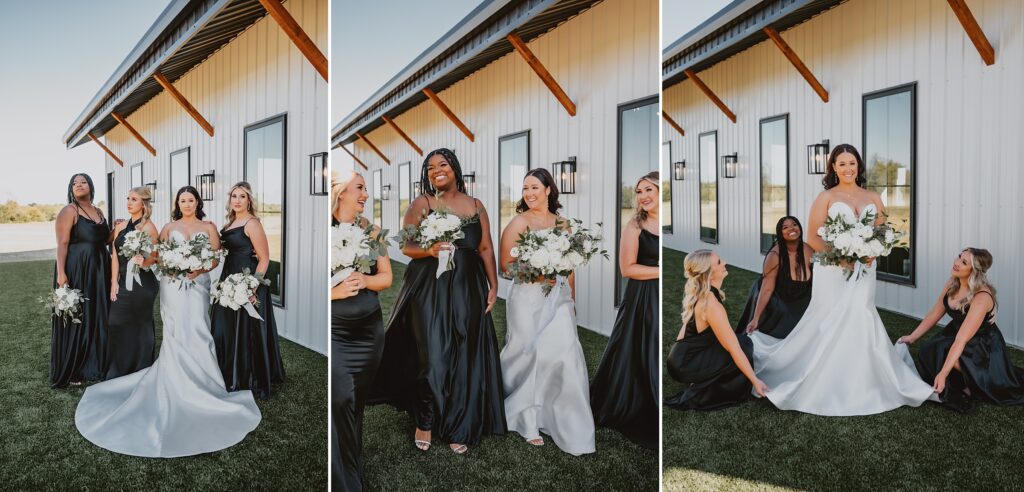 Black and White Modern Wedding at Davis and Grey Farms by Dallas Wedding Photographer Kyrsten Ashlay Photography