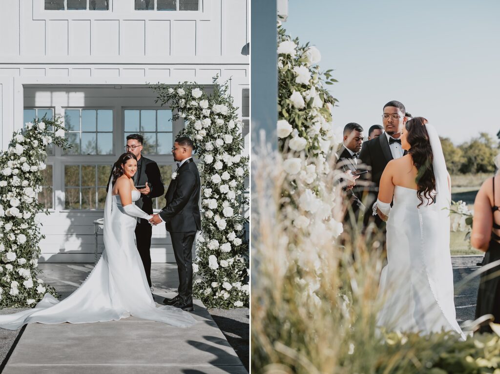 Black and White Modern Wedding at Davis and Grey Farms by Dallas Wedding Photographer Kyrsten Ashlay Photography