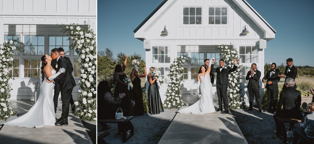 Black and White Modern Wedding at Davis and Grey Farms by Dallas Wedding Photographer Kyrsten Ashlay Photography