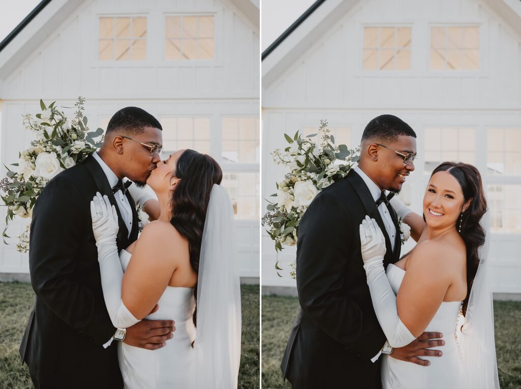 Black and White Modern Wedding at Davis and Grey Farms by Dallas Wedding Photographer Kyrsten Ashlay Photography