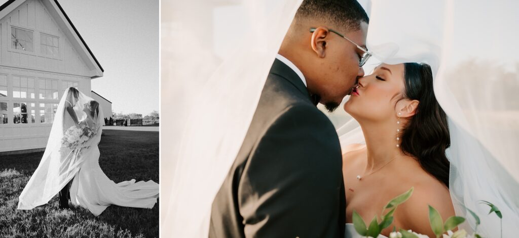 Black and White Modern Wedding at Davis and Grey Farms by Dallas Wedding Photographer Kyrsten Ashlay Photography