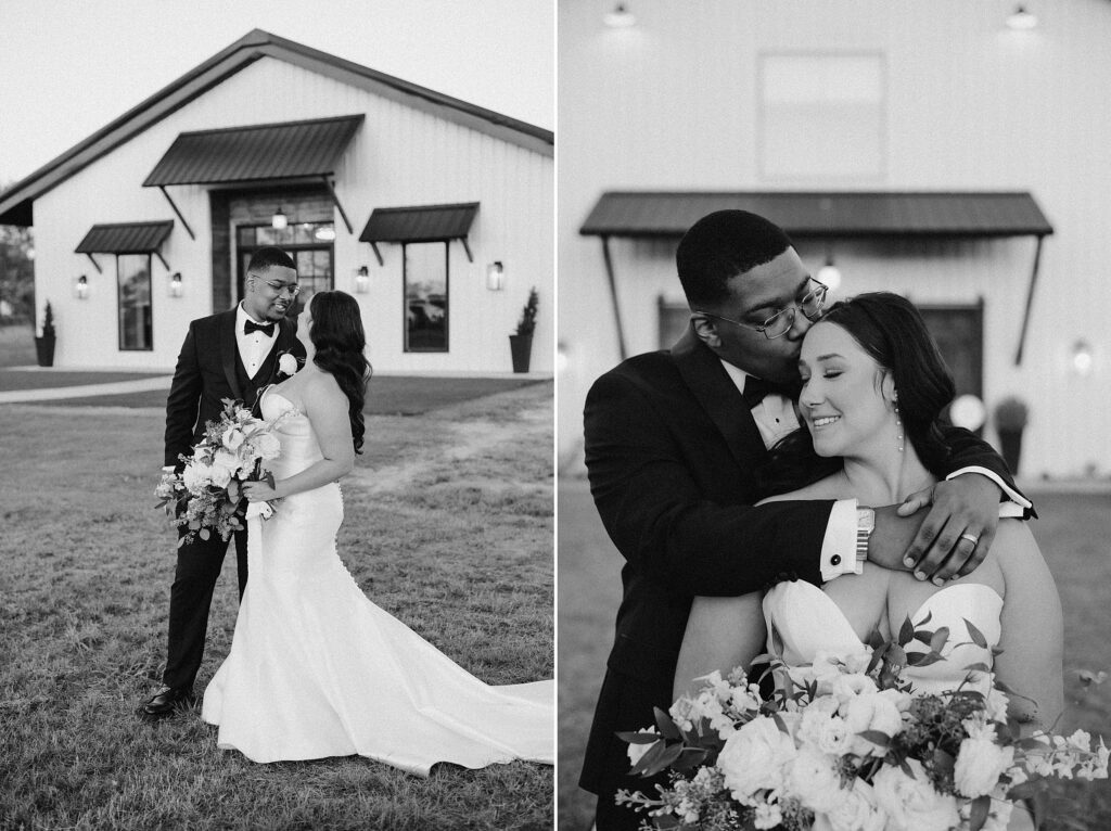 Black and White Modern Wedding at Davis and Grey Farms by Dallas Wedding Photographer Kyrsten Ashlay Photography