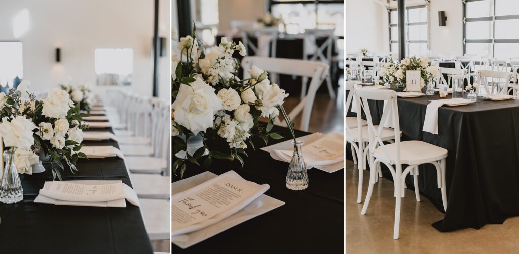 Black and White Modern Wedding at Davis and Grey Farms by Dallas Wedding Photographer Kyrsten Ashlay Photography