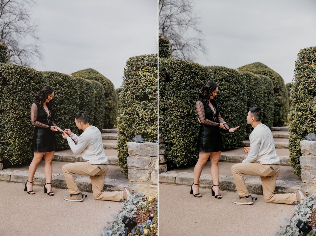 Dallas Arboretum Proposal by Dallas Proposal Photographer Kyrsten Ashlay Photography