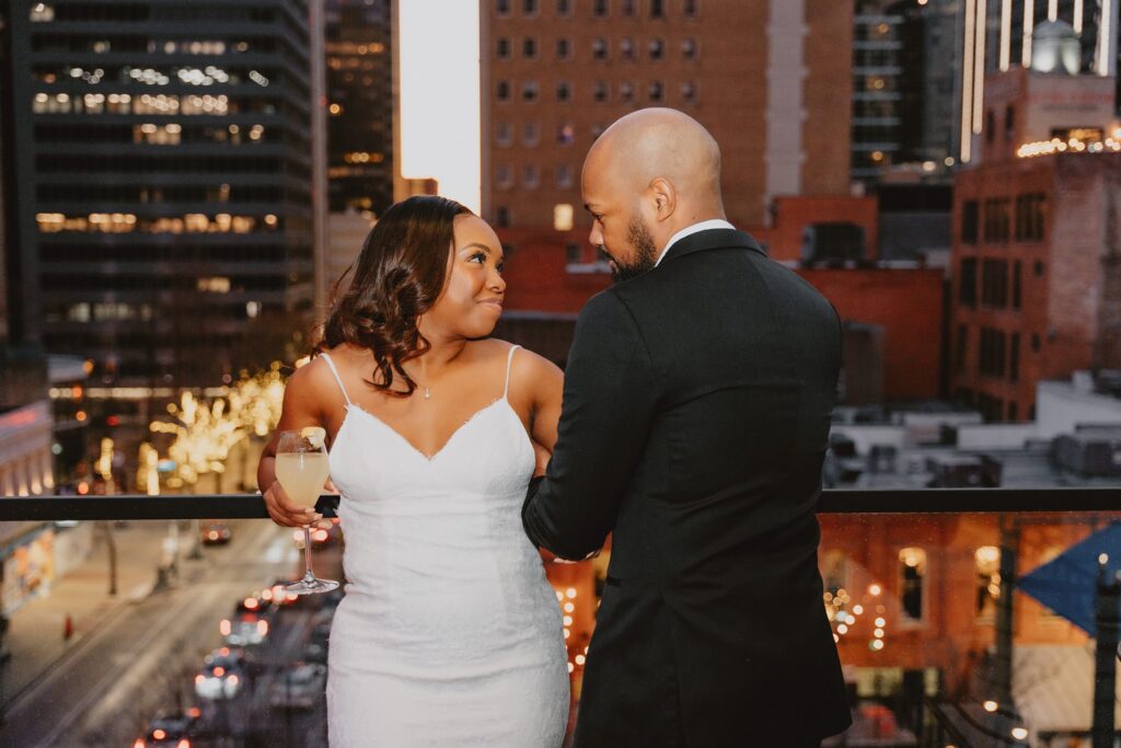 Downtown Dallas Bar Engagement Session by Dallas Wedding Photographer Kyrsten Ashlay Photography