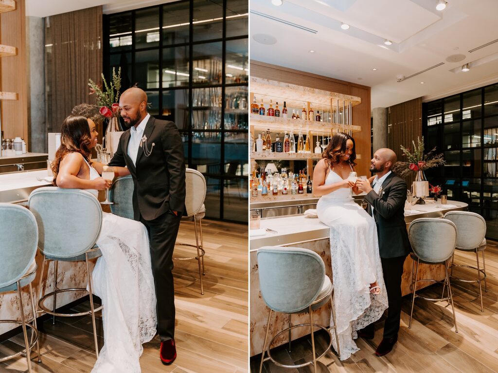 Downtown Dallas Bar Engagement Session by Dallas Wedding Photographer Kyrsten Ashlay Photography