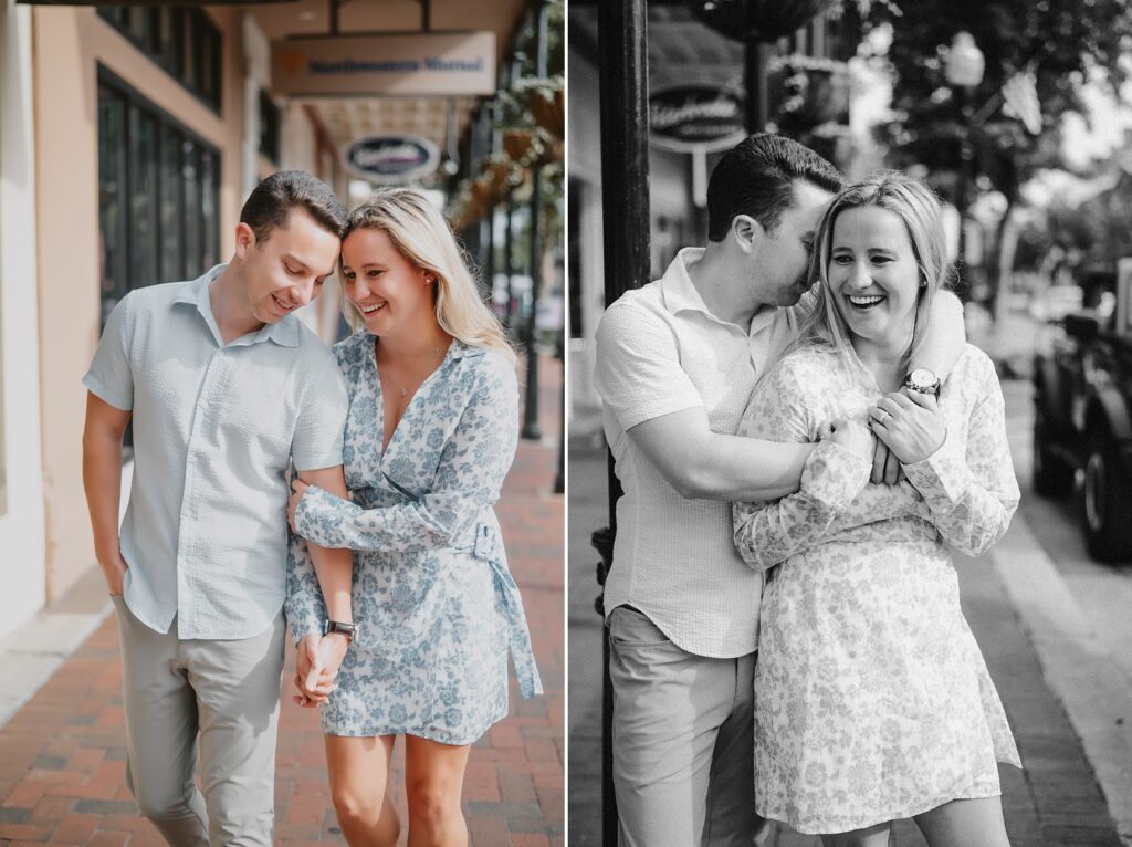 Downtown Pensacola and Pensacola Beach Engagement Session by Destination Wedding Photographer Kyrsten Ashlay Photography