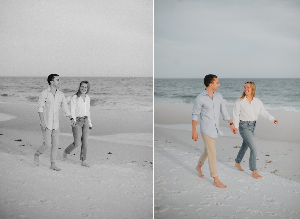 Downtown Pensacola and Pensacola Beach Engagement Session by Destination Wedding Photographer Kyrsten Ashlay Photography